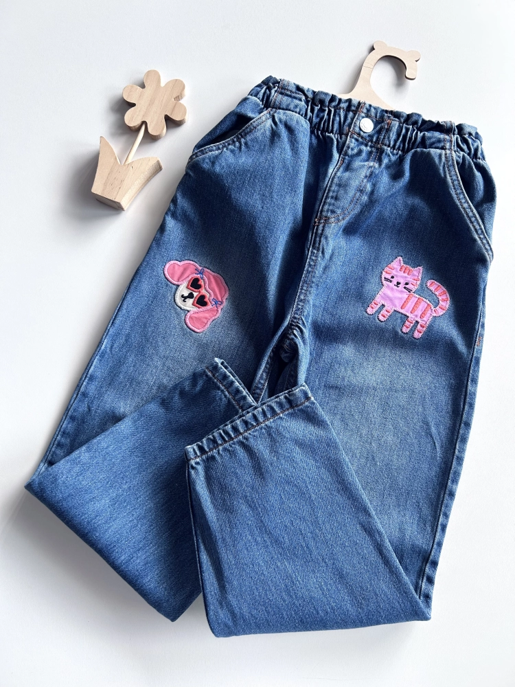 Spodnie jeansowe 116-122 cm Tu